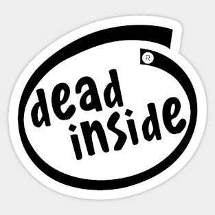 Dead Inside logo v2 Sticker